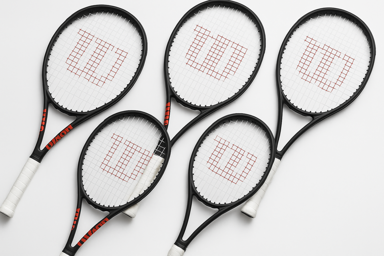 Tennisschläger von Wilson auf weißem Hintergrund