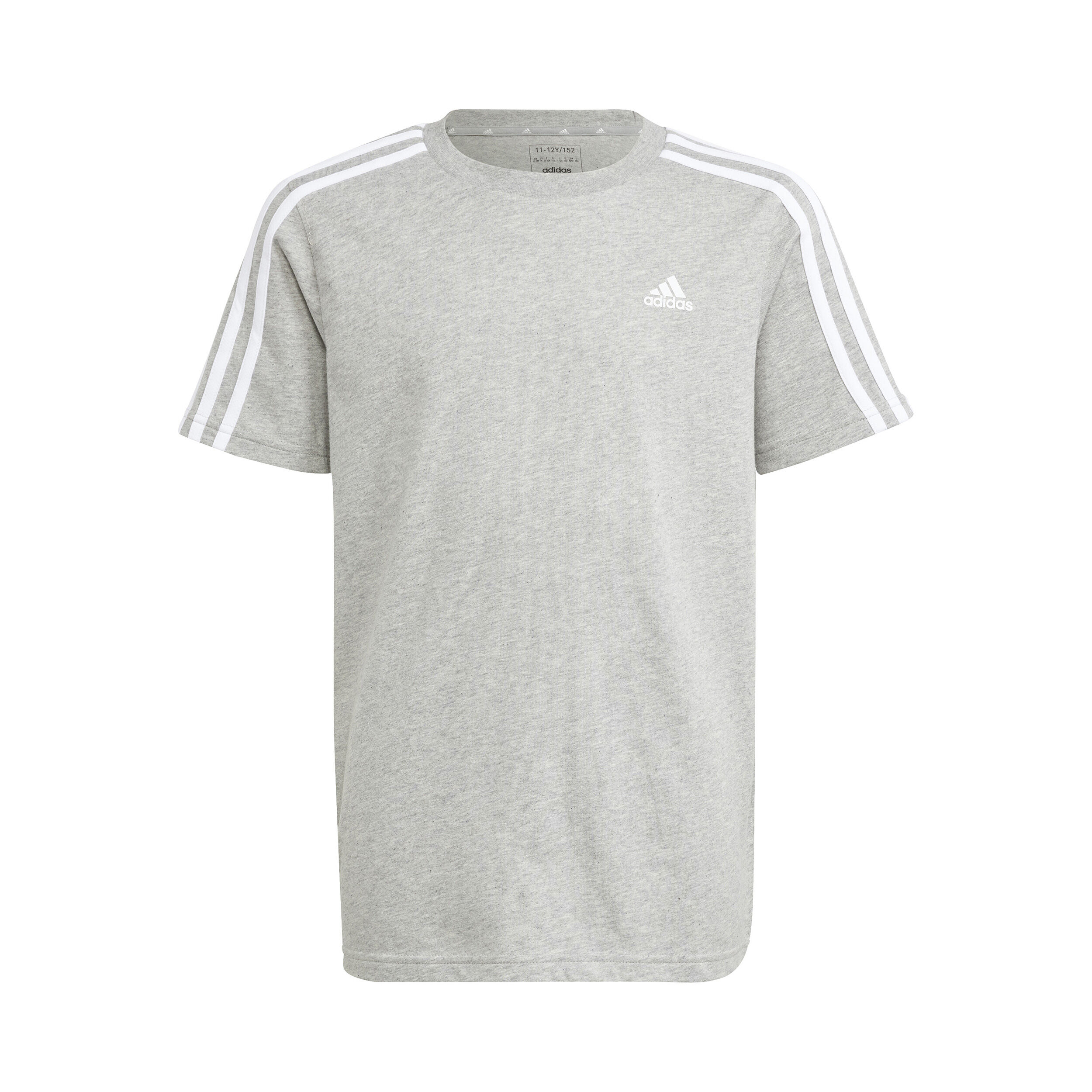 Buy adidas Essentials 3-Stripes Cotton Tričko Chlapci Světle Šedá, Bílá  online | Tennis Point CZ