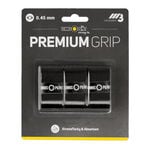 Vrchní Omotávky Tennis-Point Premium Grip schwarz 3er