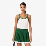 Lacoste Oblečení Lacoste Sportovní Tílko Dámy-Bílá,Tmavě Zelená