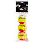 Tenisové Míče Dunlop Mini Tennis Stage 3 Red, 3er