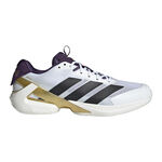 adidas Tenisová obuv adidas Adizero Ubersonic 5 Obuv Na Všechny Povrchy Muži-Bílý Hliník,Zlatá