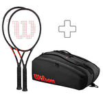 Sada Raket Wilson 2x CLASH 100 PRO V3.0 FRM plus Schlägertasche