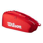 Tenisové Tašky Wilson SUPER TOUR WILSON RED 6PK 2025 Red