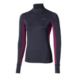Mizuno Oblečen&iacute; Mizuno Active Warmalite Half Zip Běžeck&eacute; Tričko D&aacute;my-Modr&aacute;