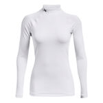 Under Armour Oblečen&iacute; Under Armour Coldgear Authentics Mockneck S Dlouh&yacute;m Ruk&aacute;vem D&aacute;my-B&iacute;l&aacute;