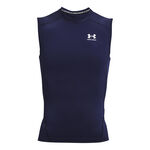 Under Armour Oblečení Under Armour Heatgear Comp Sportovní Tílko Muži-Tmavě Modrá,Bílá