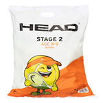 HEAD Tenisové míče HEAD Stage 2 Orange 12ks V Pytli