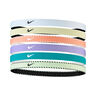 Nike Flex Classic Čelenka 6ks Balení-Fialová,Bílá
