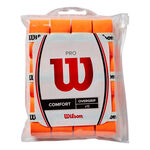 Wilson Vrchní omotávky Wilson Burn Pro Overgrip 12ks Baleni-Oranžová