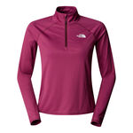 The North Face Oblečení The North Face Sunriser 1/4 Zip Běžecké Tričko Dámy-Berry