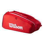Wilson Wilson Tour Super Tour Taška Na Raketu 9ks-Červená