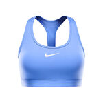 Nike Oblečení Nike Swoosh Medium Sportovní podprsenka Dámy - světle modrá, bílá
