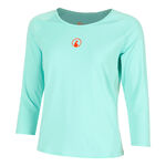 Quiet Please Oblečen&iacute; Quiet Please Wild Stripes S Dlouh&yacute;m Ruk&aacute;vem D&aacute;my-Tyrkysov&aacute;,Červen&aacute;