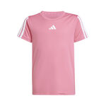 adidas Oblečen&iacute; adidas Training Essentials 3 Stripes Tričko Děti - růžov&aacute;, b&iacute;l&aacute;