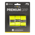 Vrchní Omotávky Tennis-Point Premium Grip weiß 3er