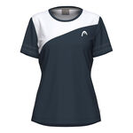 HEAD Oblečen&iacute; HEAD Tie-Break Tričko D&aacute;my - tmavě modr&aacute;, b&iacute;l&aacute;