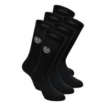 Tenisové Oblečení BIDI BADU Don Carlito XXL Crew Move Socks 6 Pack - black