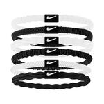 Nike Oblečení Nike Flex Hair Tie Čelenka 6ks Balení-Bílá,Černá