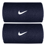 Nike Oblečení Nike Swoosh Classic Doublewide Potítko Unisex - tmavě modrá, bílá