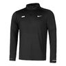Dri-FIT Element Flash Half-Zip Běžeck&eacute; tričko Muži - čern&aacute;, stř&iacute;brn&aacute;