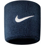 Nike Oblečení Nike Swoosh Potítko 2ks V Baleni-Tmavě Modrá,Bílá