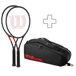 Sada Raket Wilson 2x CLASH 100L V3.0 FRM plus Schlägertasche