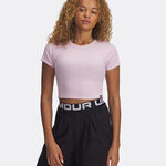 Under Armour Oblečení Under Armour Rival Rib Tričko Dámy-Růžová
