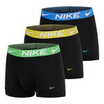 Nike Oblečen&iacute; Nike Dri-Fit Essential Micro Trunk Tren&yacute;rky - 3ks v baleni Muži-čern&aacute;, zelen&aacute;