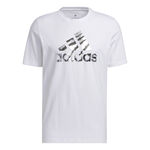 adidas Oblečen&iacute; adidas Power Logo Foil Tričko Muži - b&iacute;l&aacute;, &scaron;ed&aacute;