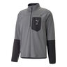 Seasons Raincell Half-Zip Běžeck&yacute; Top Muži-&Scaron;ed&aacute;,Čern&aacute;