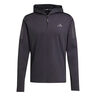 Own The Run Winter Half-Zip Běžecké Tričko Muži-Černá