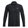 Seamless Stride 1/4 Zip S Dlouhým Rukávem Muži-Černá