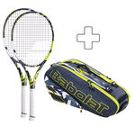 Sada Raket Babolat 2x Pure Aero Lite plus Schlägertasche