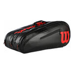 Wilson Tenisové tašky Wilson Elite Taška Na Raketu 15ks Special Edition-Černá,Červená