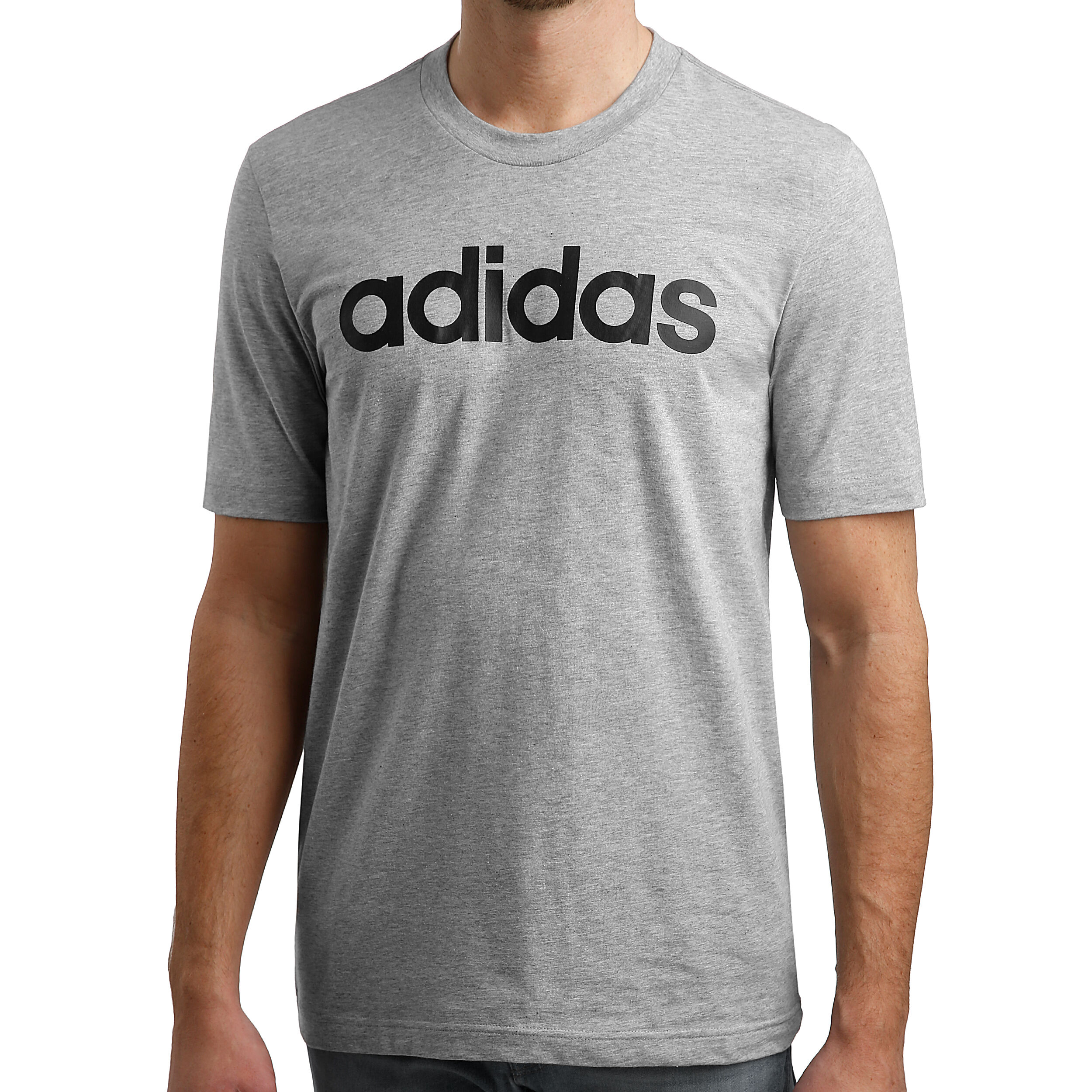 Buy adidas Essentials Linear Tričko Muži Světle Šedá, Černá online | Tennis  Point CZ
