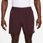 Nike Oblečení Nike Court Dri-FIT Advantage 6in Šortky Muži - tmavě červená, bílá