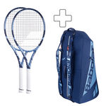 Sada Raket Babolat 2x Pure Drive Team Plus Schlägertasche