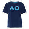 AO Stack Print Core Logo Tričko Dámy - tmavě modrá, 