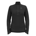 Odlo Oblečení Odlo Zeroweight Ceramiwarm Reflective Mid Layer Half-Zip Běžecký Top Dámy-Černá
