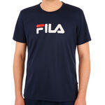 Fila Oblečen&iacute; Fila Logo Tričko Muži - tmavě modr&aacute;, b&iacute;l&aacute;