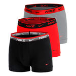 Nike Oblečen&iacute; Nike Everyday Stretch Trunk Tren&yacute;rky 3ks v baleni Muži - čern&aacute;, červen&aacute;
