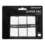 Vrchní Omotávky Dunlop D TAC SUPER TAC OVERGRIP WHITE 3PCS