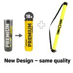 Tenisové Míče Tennis-Point 18x Premium Tennisball 4er + Ballsammelröhre