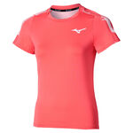 Mizuno Tenisové oblečení Mizuno Daybreakers Printed Tričko Dámy-Korálová