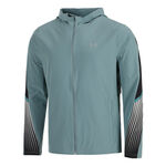 Under Armour Oblečen&iacute; Under Armour Velociti Storm Hooded Běžeck&aacute; Bunda Muži-Blaugrau,Čern&aacute;