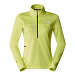 The North Face Oblečení The North Face Winter Warm Pro 1/4 Zip Běžecké tričko Dámy - neonově žlutá, 