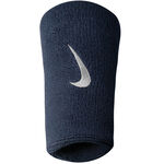 Nike Oblečení Nike Swoosh Doublewide Potítko 2ks V Baleni-Tmavě Modrá,Bílá