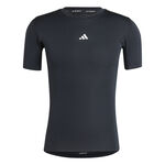 adidas Oblečení adidas TechFit Compression Tričko Muži-Černá