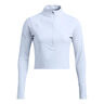 Launch Elite Half Zip Běžeck&eacute; Tričko D&aacute;my-Modr&aacute;